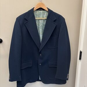 Vintage Mavest Jacket Paisley Lined Suit Blazer Coat Polyester MCM Mens
